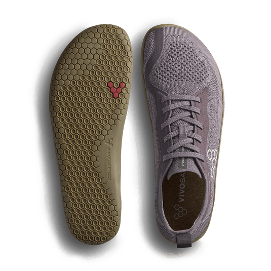 Vivobarefoot Primus Lite Knit Natural Women's Barefoot Trainer – Dark Gull Gray