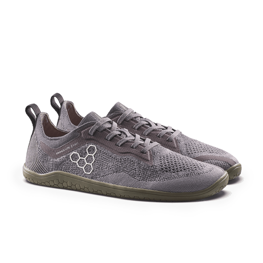 Vivobarefoot Primus Lite Knit Natural Women's Barefoot Trainer – Dark Gull Gray