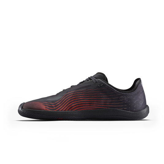 Vivobarefoot Primus Flow Womens Obsidian/Cherry Tomato-2