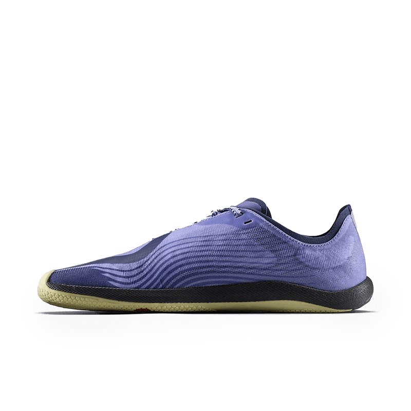 Load image into Gallery viewer, Vivobarefoot Primus Flow Womens Sweet Lavender side view with lightweight design for barefoot running.
