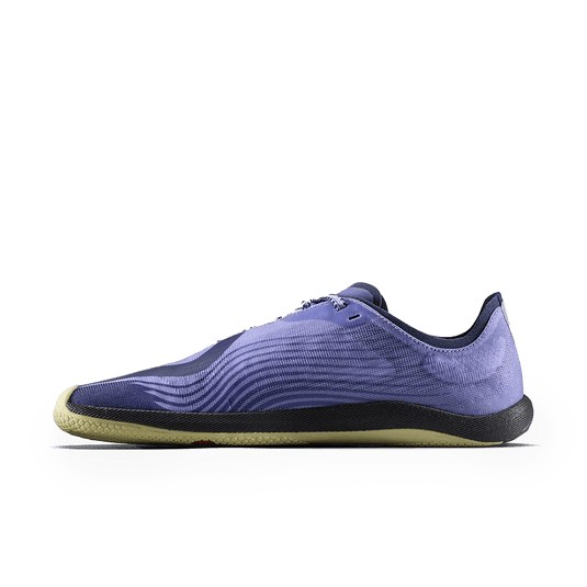 Vivobarefoot Primus Flow Womens Sweet Lavender side view with lightweight design for barefoot running.