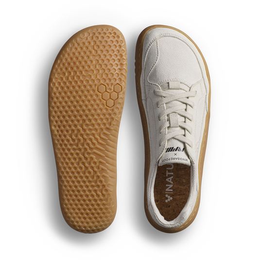 Vivobarefoot Gobi II Sneaker Premium Canvas Womens Natural White-1