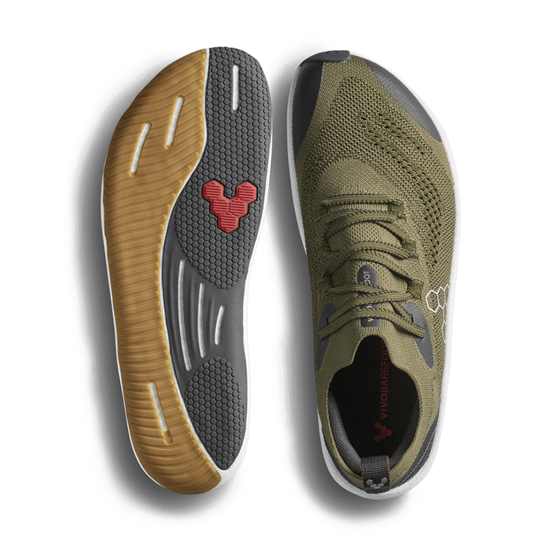 Load image into Gallery viewer, Vivobarefoot Primus Flow Knit Womens Dark Olive-1
