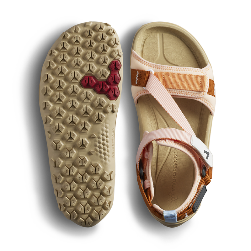 Load image into Gallery viewer, Vivobarefoot Tracker Ora Sandal Womens Coral-1
