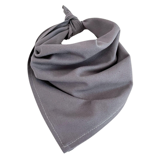 20x Plain Bandana 100% COTTON Head Wrap Durag Bandanna Scarf Mask BULK - Grey-1