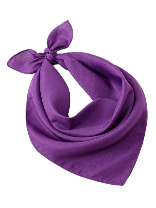 20x Plain Bandana 100% COTTON Head Wrap Durag Bandanna Scarf Mask BULK - Purple-0
