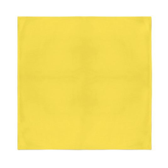 20x Plain Bandana 100% COTTON Head Wrap Durag Bandanna Scarf Mask BULK - Yellow-2