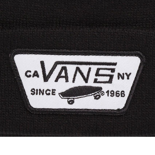 VANS Milford Beanie Warm Winter Knit Hat Ski Cap - Black