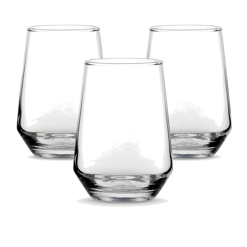 Load image into Gallery viewer, 3x Crown Summit Tumbler Glasses 400ml Clear Highball Water Juice Cocktail Set-0
