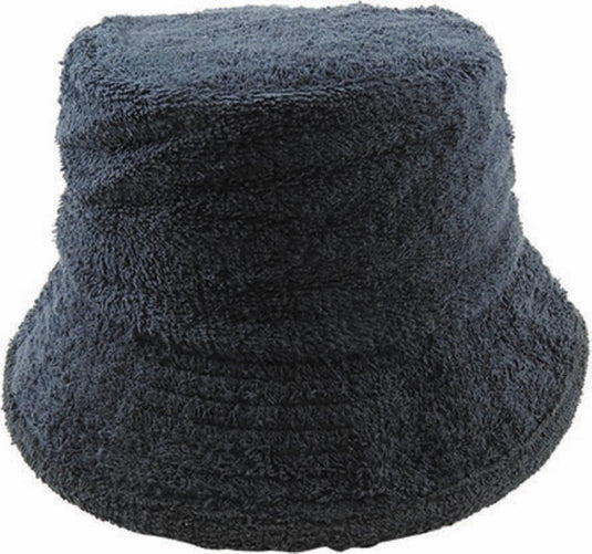 Terry Towelling Bucket Hat Daggy Fishing Camping Retro Aussie Lad Cap - Black-7