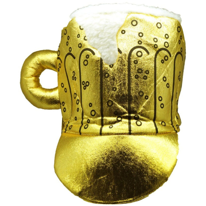 Load image into Gallery viewer, Gold Beer Novelty Hat – Fun Party Costume for Australia Day, St. Patrick’s Day, Oktoberfest-0
