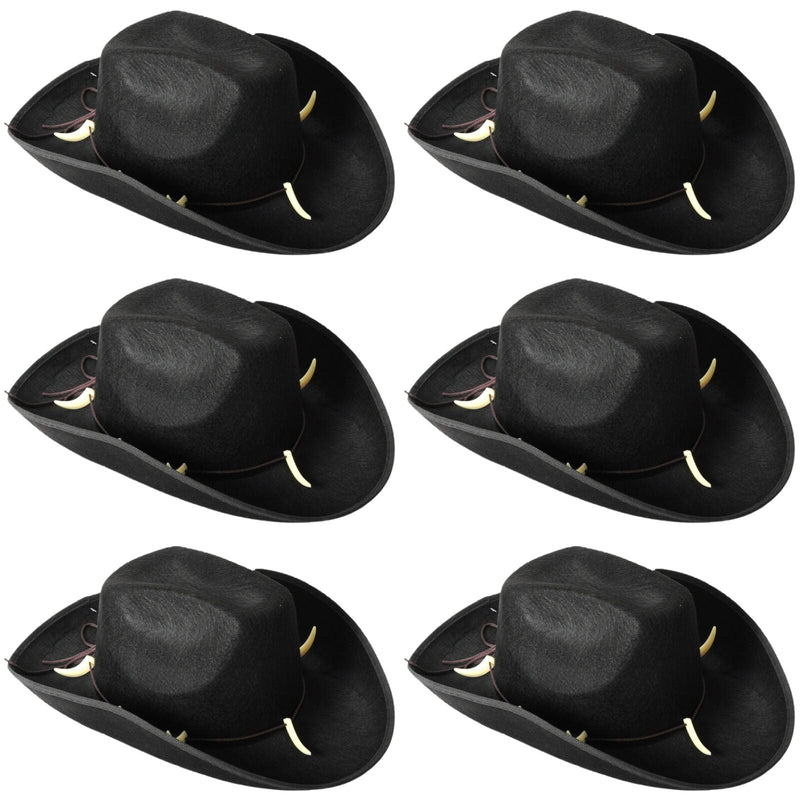Load image into Gallery viewer, 6x Crocodile Dundee-Style Black Cowboy Hat – Outback &amp; Western Themes-0
