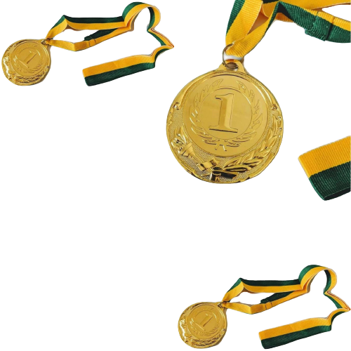 Load image into Gallery viewer, 10x METAL WINNER GOLD MEDAL 1st Party Favours Sports Day 40cm Ribbon BULK-0
