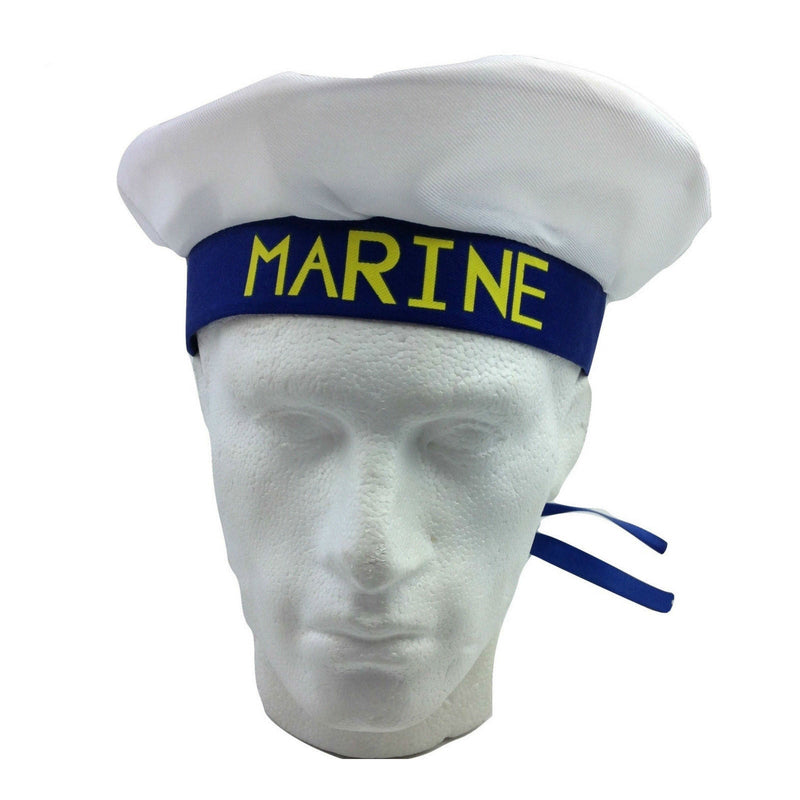 Load image into Gallery viewer, MARINE HAT Cap White NAVY Skipper Sea Fancy Dress Sailor Costume Accessory-0
