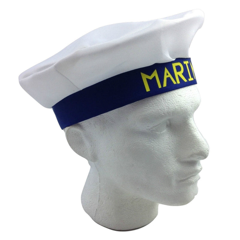 Load image into Gallery viewer, MARINE HAT Cap White NAVY Skipper Sea Fancy Dress Sailor Costume Accessory-2

