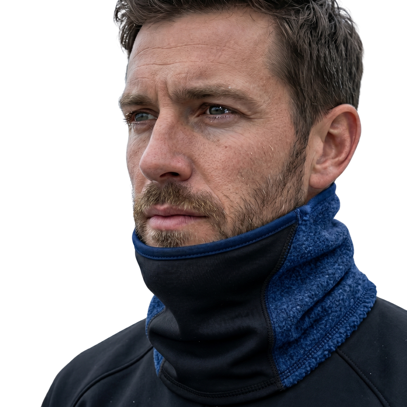 Load image into Gallery viewer, Breathable Fleece/Spandex Face and Neck Warmer Warm Winter Scarf in Navy-0

