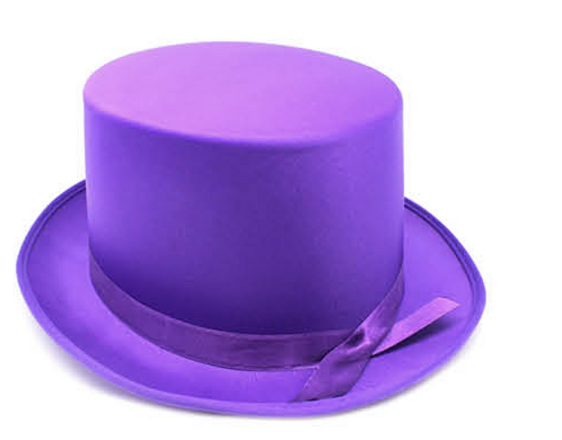 Load image into Gallery viewer, SATIN TOP HAT Costume Party Cap Fancy Dress Trilby Fedora One Size - Purple-1
