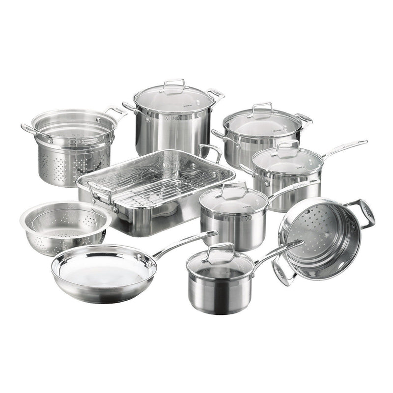 Load image into Gallery viewer, Scanpan Impact 10-Piece Stainless Cookware Pots, Pans &amp; more Set-0

