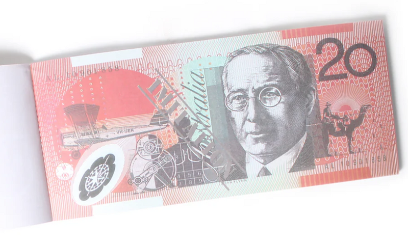 Load image into Gallery viewer, 20 Dollar Australian Souvenir Note Pad Fake AUD Money - 1 Pack of 50 Sheets-4

