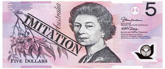 5 Dollar Australian Souvenir Note Pad Fake AUD Money - 1 Pack of 50 Sheets-0