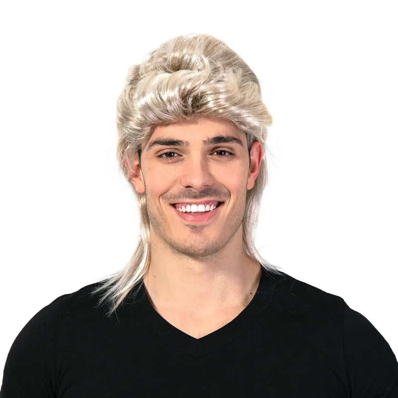 Load image into Gallery viewer, Mullet Wig 80s Party Costume Rock Bogan Punk 70s 90s Hair - Blonde-2
