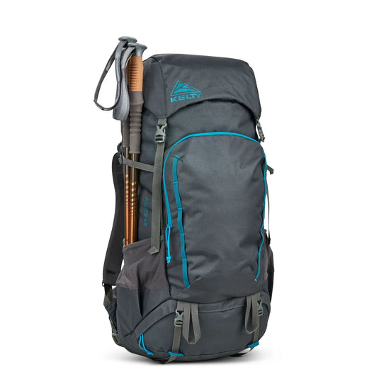 KELTY Asher 65L Backpack Bag Rucksack Hiking Camping in Beluga/Storm Blue-0