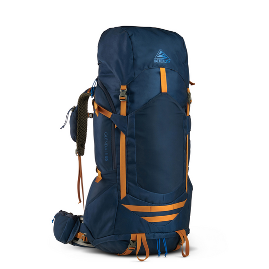 KELTY Glendale 85L Pageant Backpack Bag Hiking Camping Travel Pack in Blue/Cathay Spice-1