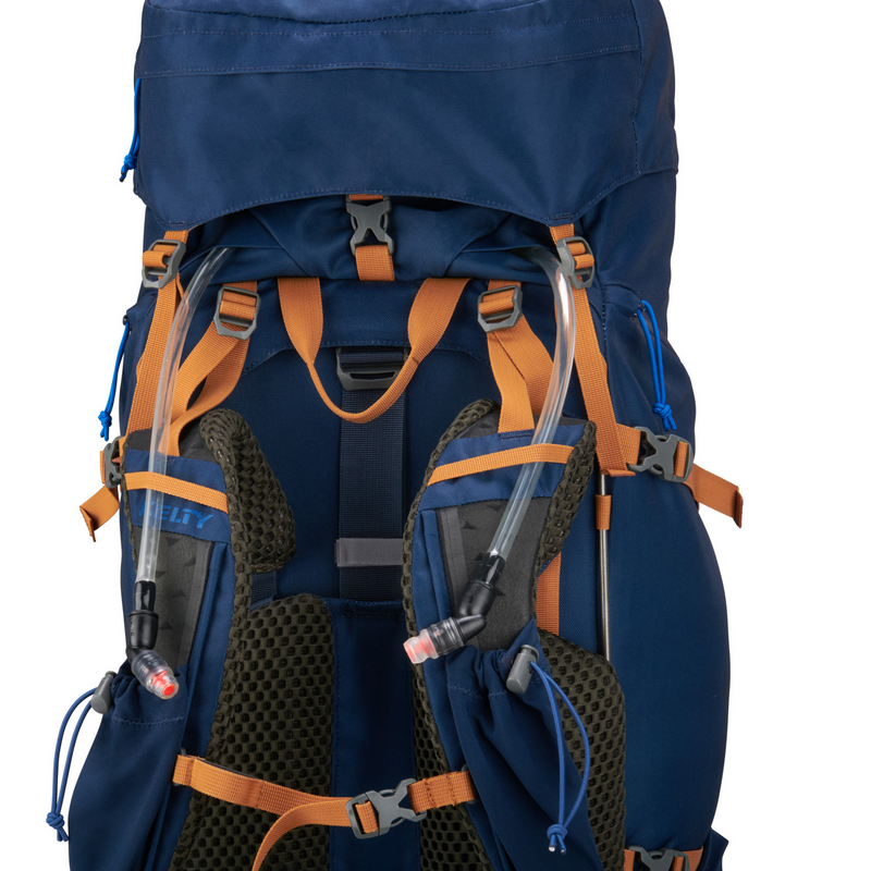 Load image into Gallery viewer, KELTY Glendale 85L Pageant Backpack Bag Hiking Camping Travel Pack in Blue/Cathay Spice-4
