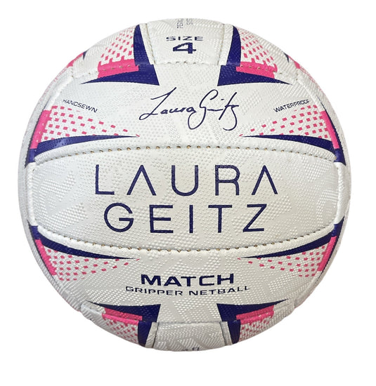 Laura Geitz Match Gripper Netball Hand Sewn Waterproof Official Size 4-0