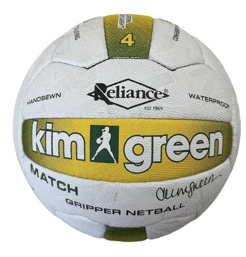 Load image into Gallery viewer, Kim Green Match Gripper Netball Hand Sewn Waterproof Net Ball Official Size 4-1
