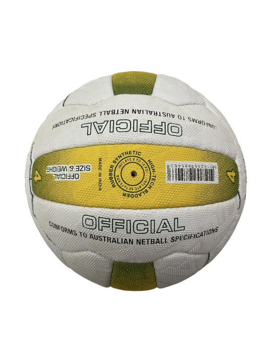 Kim Green Match Gripper Netball Hand Sewn Waterproof Net Ball Official Size 4-2