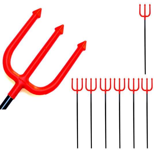 7x 110cm HALLOWEEN RED DEVIL TRIDENT Fork Fancy Dress Costume Party Stick BULK-0