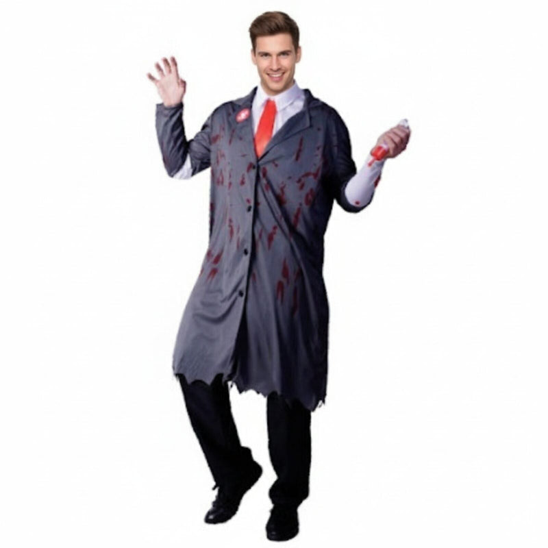 Load image into Gallery viewer, Mens Crazy Zombie Surgeon Costume Doctor Dead Zombie Halloween Lab Party-1
