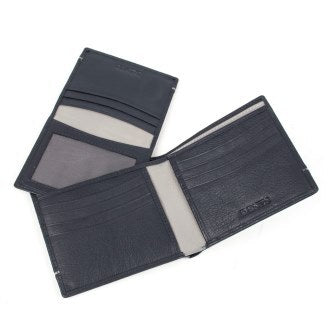 Load image into Gallery viewer, Dents RFID Smooth Nappa Leather Billfold Wallet w/ Removable Pass Holder - Black-1
