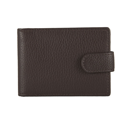 Dents Men's Pebble Grain Leather Card Holder with RFID Blocking and Tab-1