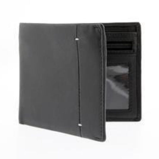 Dents Mens Soft Leather Billfold Wallet with RFID Blocking Protection - Black/Dove-1