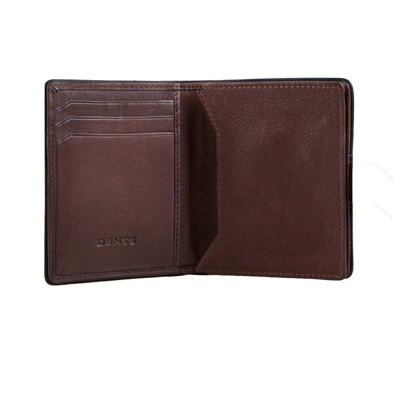 Load image into Gallery viewer, Dents RFID Two-Colour Pebble Grain Leather Business Card Holder - Tan-2
