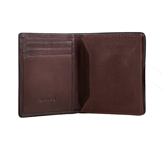 Dents RFID Two-Colour Pebble Grain Leather Business Card Holder - Tan-2
