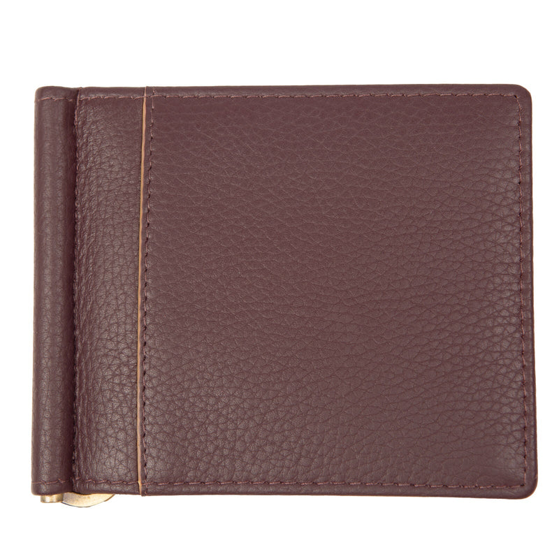 Load image into Gallery viewer, Dents Mens Pebble Grain Leather Bifold Wallet with Money Clip and RFID Blocking in Bordeaux/Light Tan-1
