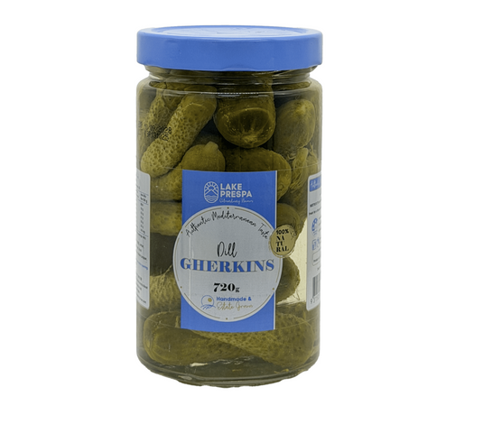 720g Lake Prespa Dill Gherkins Pickled Cucumbers Pickles in Glass Jar - Product of North Macedonia-0