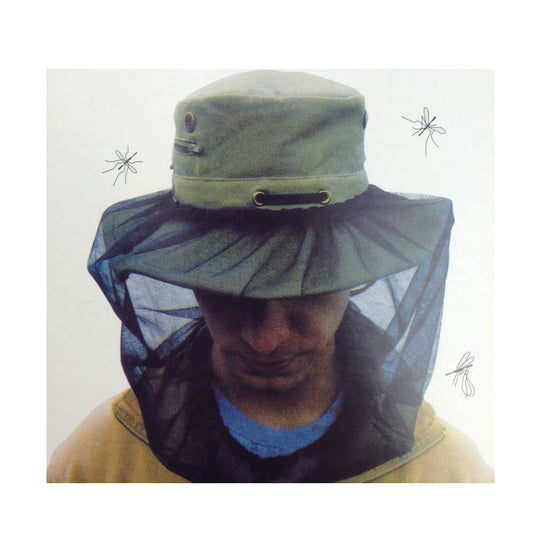 Mosquito Hat Net Head Protector Bee Bug Mesh Insect Mozzie Fishing Fly - Black-3