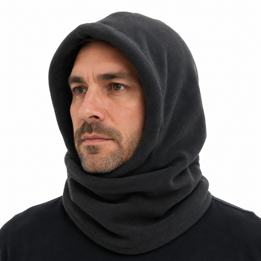 THERMAL Fleece BALACLAVA Beanie Ski Face Mask Hat Neck Motorbike Snowboard Hood - Grey-1