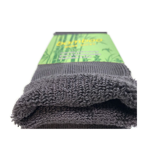 24 Pairs PREMIUM BAMBOO SOCKS Mens Heavy Duty Thick Work Socks Cushion BULK - Charcoal Grey-3