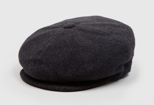 Bailey Mens Galvin Ivy Newsboy Flat Cap Hat - Grey Wool-0