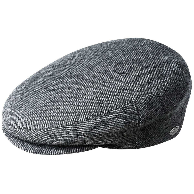 Load image into Gallery viewer, Bailey Mens Lord Wool Twill Ivy Flat Cap Hat Made In Italy - Charcoal-0
