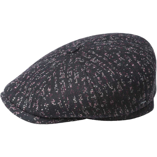 Bailey Mens Osler Ivy Newsboy Flat Cap Hat with a Comfort Sweatband - Black-1