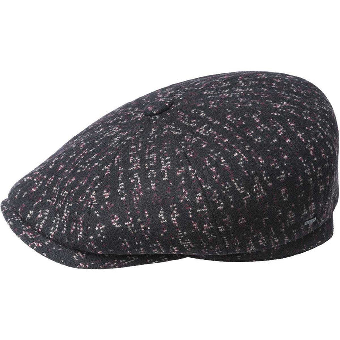 Bailey Mens Osler Ivy Newsboy Flat Cap Hat with a Comfort Sweatband - Black-0