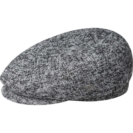 Bailey Mens Kyan Ivy Newsboy Flat Cap Fold Down Convertible Ear Flap - Charcoal-1