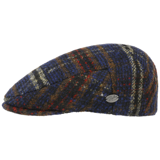 Bailey Mens Liston Ivy Newsboy Classic Flat Cap Multicolor Plaid - Black Multi-1