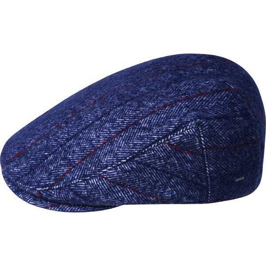 Bailey Mens Kenon Ivy Flat Cap Hat - Dark Denim-1